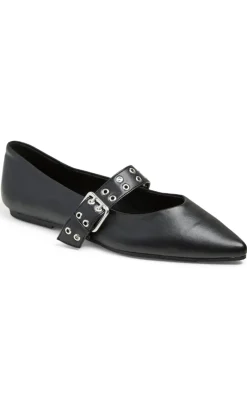Best Ballerina - Saga Buckle - Black Loafers & Ballerinaer
