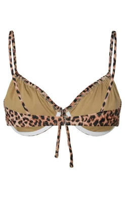 Best Bikini Overdel - Lippa - Black/Leo Badetøj