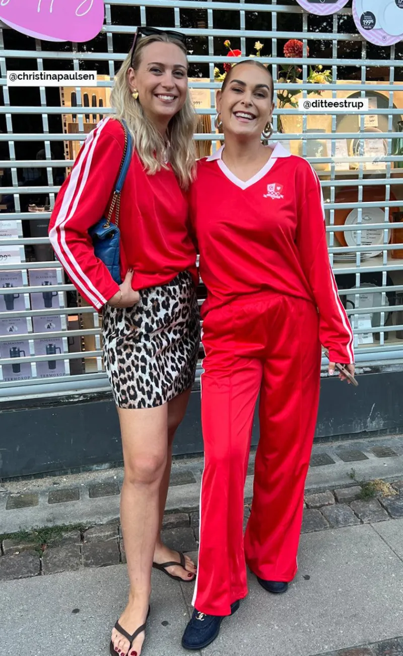 Discount Bluse - Grace - High Risk Red/Pink A Boo Stripe Bluser