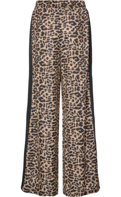 Discount Bukser - Grace - Black Leo w. Black Stripes Bukser & Jeans