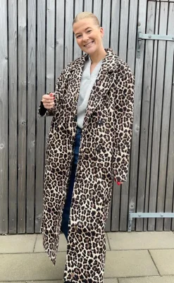 Sale Frakke - Savannah Long - Black/Leo Jakker & Frakker|Alt Overtøj