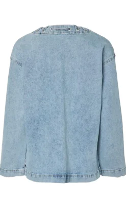 Online Jakke - Fenda - Light Blue Denim Jakker & Frakker|Alt Overtøj