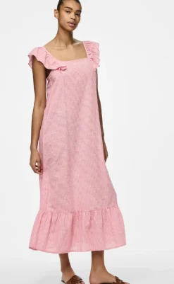 Kjole - Apia - Pink Lemonade/Bright White Kjoler