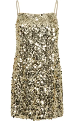Best Kjole - Disco - Gold Colour Sequins Kjoler