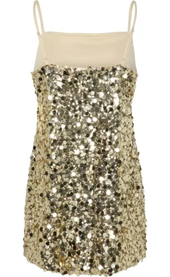 Best Kjole - Disco - Gold Colour Sequins Kjoler