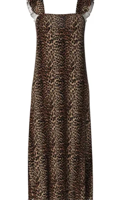 Outlet Kjole - Flora Flounce - Black Leo Kjoler