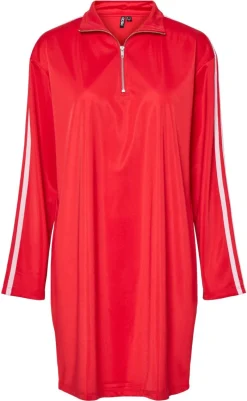 Online Kjole - Grace - High Risk Red/Pink A Boo Stripe Kjoler