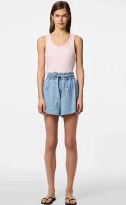 Online Shorts - Flora - Light Blue Denim Shorts
