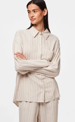 Outlet Skjorte - Pia - Birch/Black Skjorter