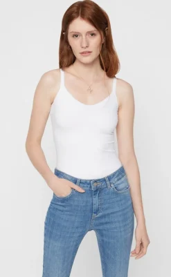 Online Top - Plain - White T-shirts & Toppe