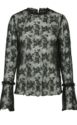 Online Top - Semma - Black T-shirts & Toppe