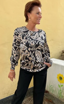 Sale Bluse - Chili - Brown Leaf Bluser