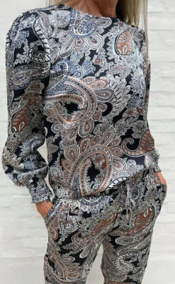 Discount Bluse - Chili - Paisley Night Bluser