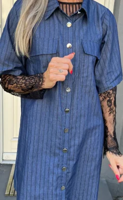 Outlet Bluse - Lissa Lace - Black Bluser