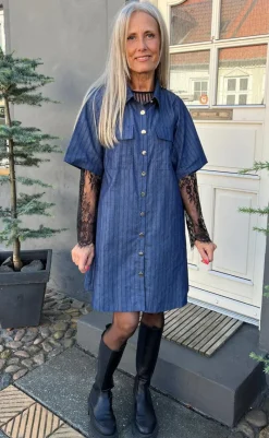 Outlet Bluse - Lissa Lace - Black Bluser