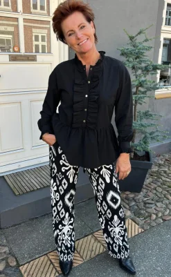 Discount Bluse - Frida - Black Bluser