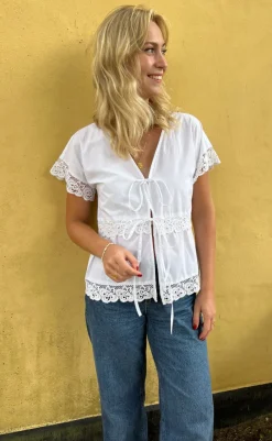 Clearance Bluse - Laura - White Bluser