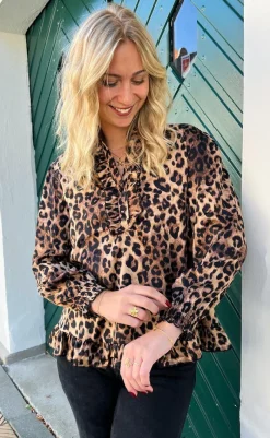 Bluse - Pia - Leopard Bluser