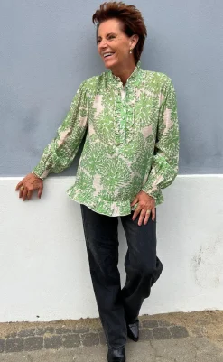 Outlet Bluse - Pia - Green Dream Bluser