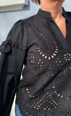 Clearance Bluse - Benedicte - Black Bluser