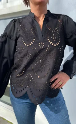 Clearance Bluse - Benedicte - Black Bluser