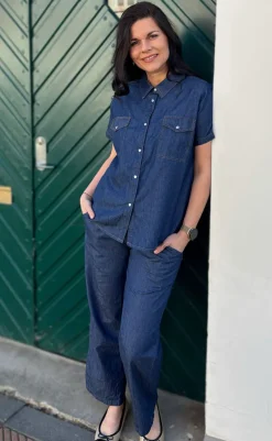 Bukser - Detia - Denim Blue Bukser & Jeans