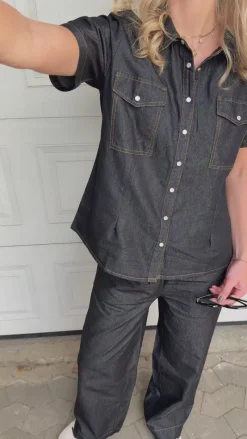 Outlet Bukser - Detia - Light Blue Denim Bukser & Jeans