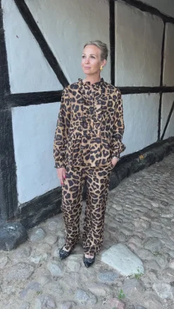 Online Bukser - Ida - Leopard Bukser & Jeans