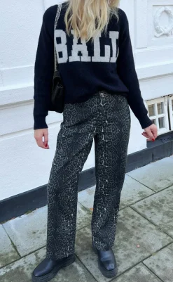 Online Jeans - Lara / Jessie - Grey Leopard Bukser & Jeans