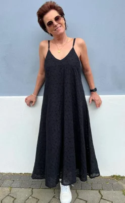 New Kjole - Klara - Black Broderi Anglaise Kjoler