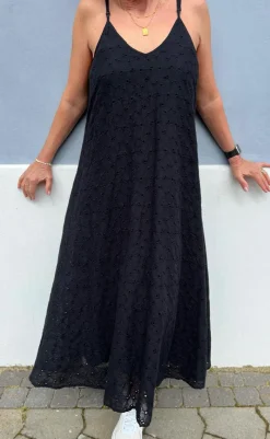 New Kjole - Klara - Black Broderi Anglaise Kjoler