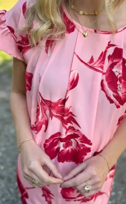 Outlet Kjole - Cecilia - Rosy Flower Kjoler