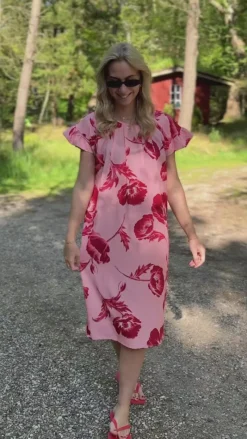 Outlet Kjole - Cecilia - Rosy Flower Kjoler