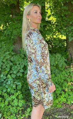 Kjole - Augusta - Leopard / Flower Kjoler