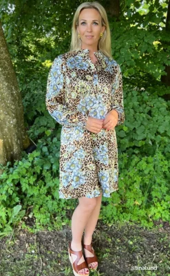 Kjole - Augusta - Leopard / Flower Kjoler