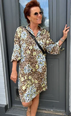 Kjole - Augusta - Leopard / Flower Kjoler