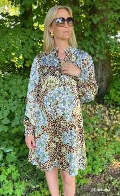 Kjole - Augusta - Leopard / Flower Kjoler