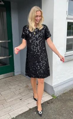 Online Kjole - Rebecca Sequin - Black Kjoler