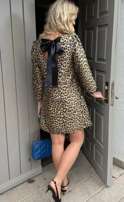 Best Kjole - Fia Short - Shiny Leopard Kjoler