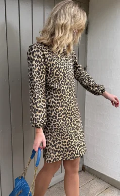 Best Kjole - Fia Short - Shiny Leopard Kjoler