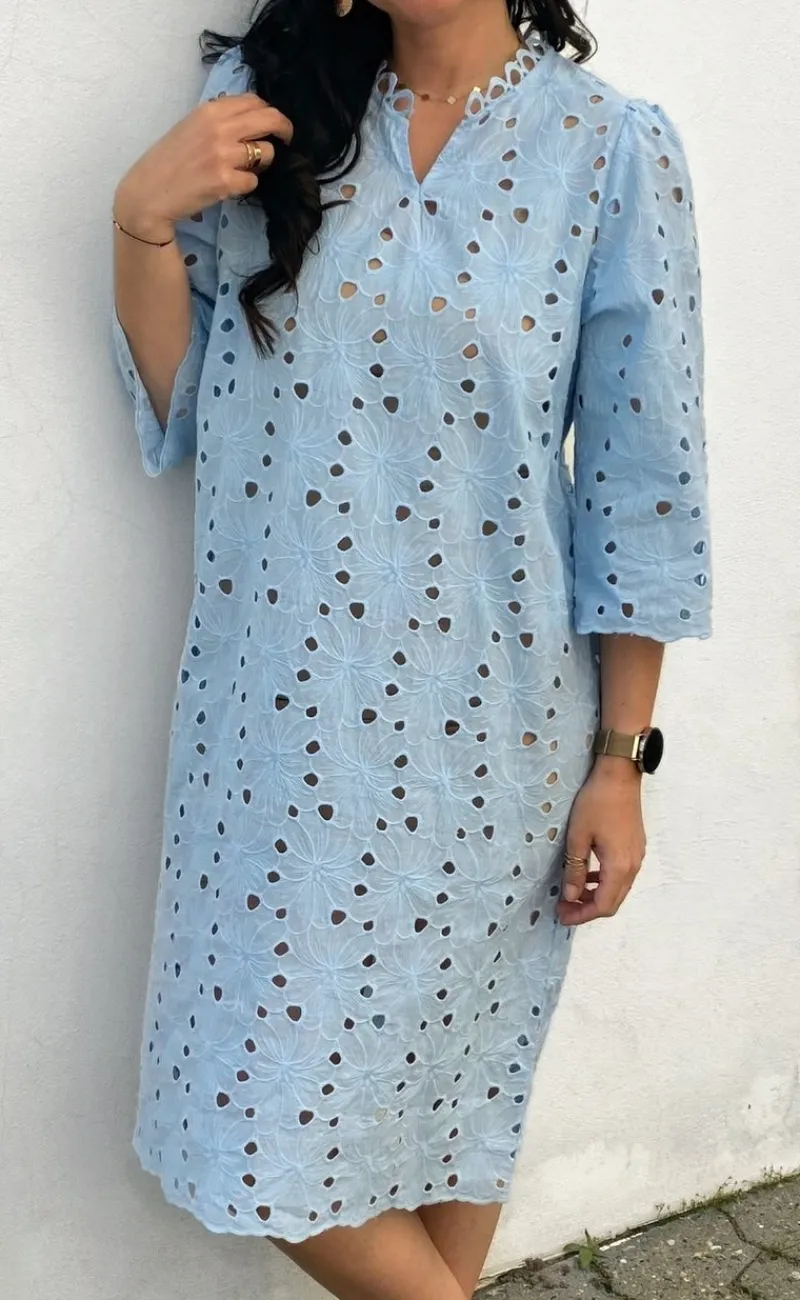 Best Kjole - Milla - Blue Lace Kjoler