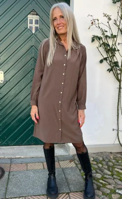 Sale Kjole - Tina - Dark Brown Kjoler