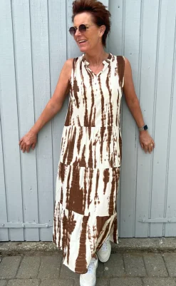 New Kjole - Ella - Chocolate Tie Dye Kjoler