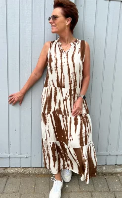 New Kjole - Ella - Chocolate Tie Dye Kjoler