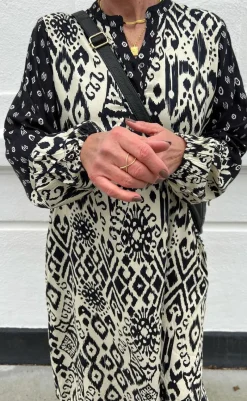 Best Kjole - Helena - Black / Off White Kjoler