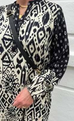 Best Kjole - Helena - Black / Off White Kjoler