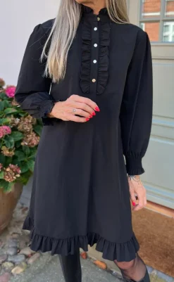 Best Kjole - Pia - Black W. Gold Buttons Kjoler