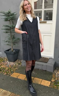 Clearance Kjole - Ania Spencer - Grey / Black Denim Kjoler