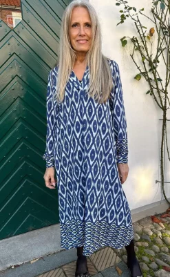 Hot Kjole - Camma - Blue Printed Kjoler