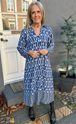 Hot Kjole - Camma - Blue Printed Kjoler